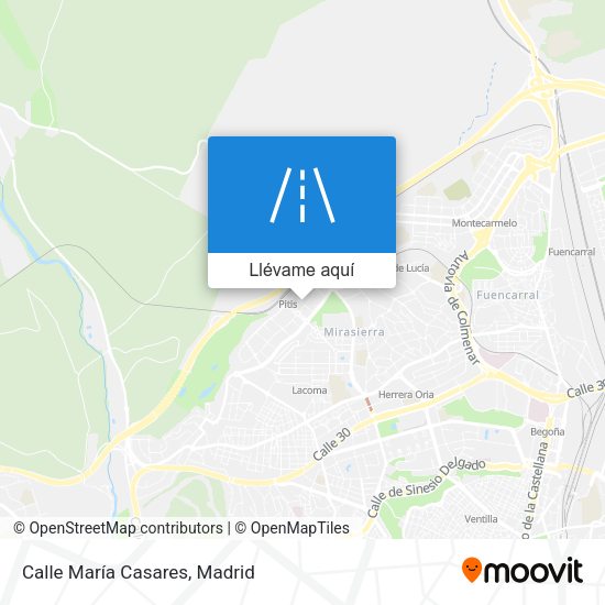 Mapa Calle María Casares