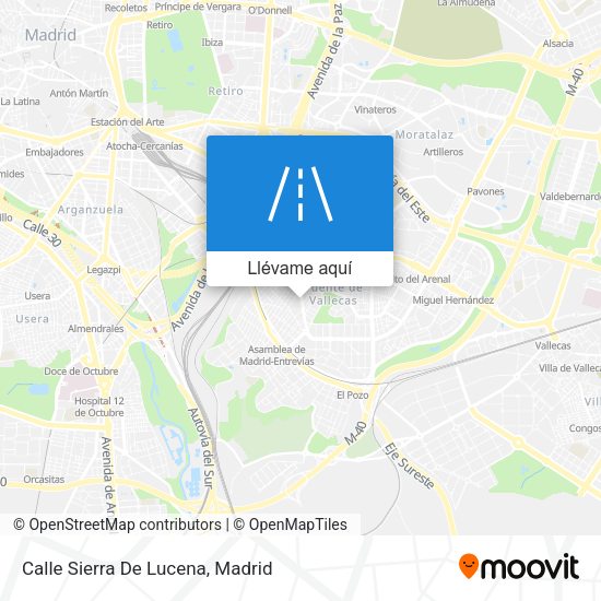 Mapa Calle Sierra De Lucena