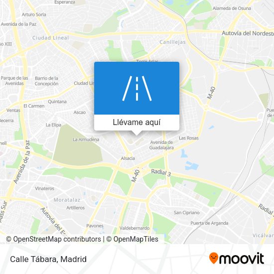 Mapa Calle Tábara