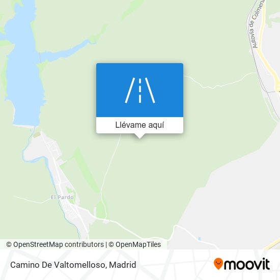 Mapa Camino De Valtomelloso