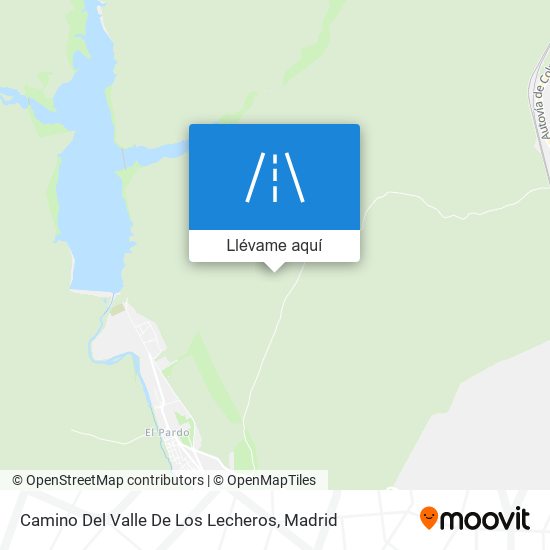 Mapa Camino Del Valle De Los Lecheros