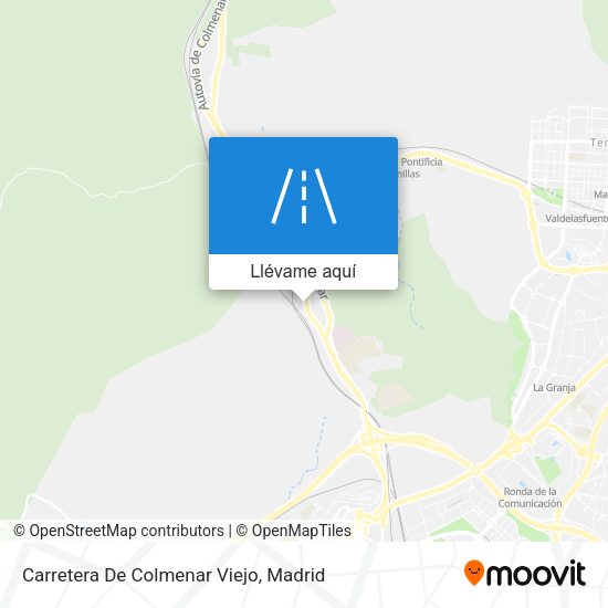 Mapa Carretera De Colmenar Viejo