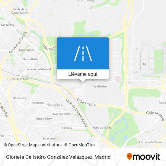 Mapa Glorieta De Isidro González Velázquez