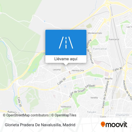 Mapa Glorieta Pradera De Navalusilla
