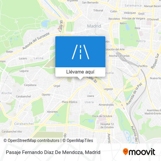 Mapa Pasaje Fernando Díaz De Mendoza