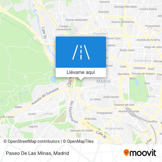 Mapa Paseo De Las Minas