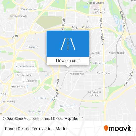 Mapa Paseo De Los Ferroviarios