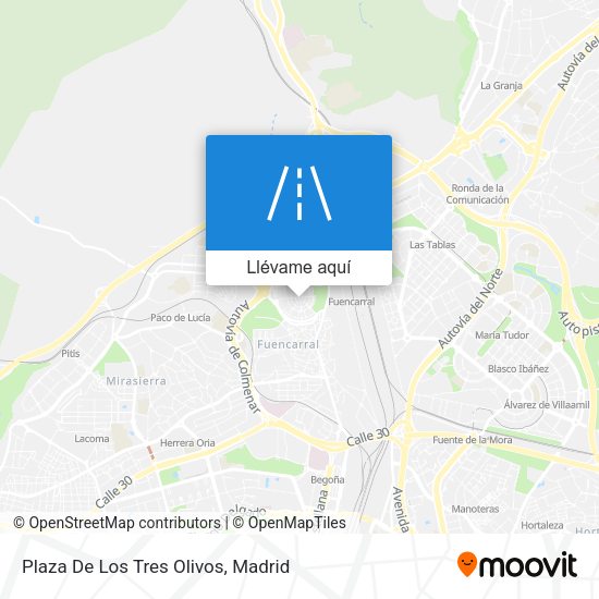 Mapa Plaza De Los Tres Olivos