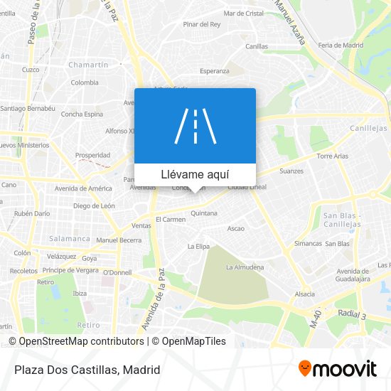 Mapa Plaza Dos Castillas