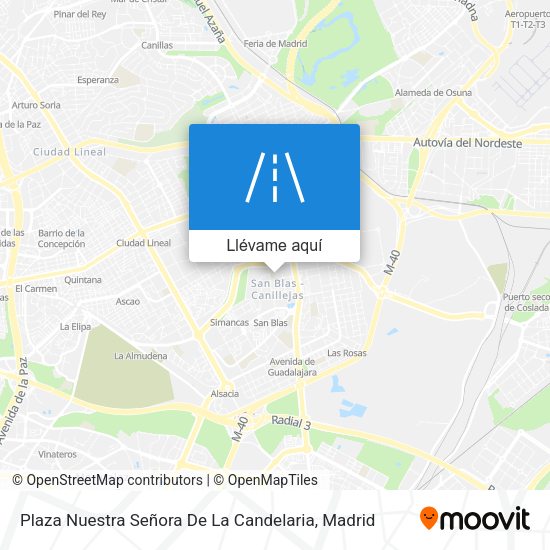 Mapa Plaza Nuestra Señora De La Candelaria