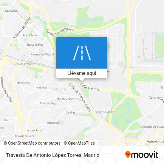 Mapa Travesía De Antonio López Torres