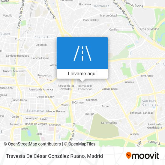 Mapa Travesía De César González Ruano