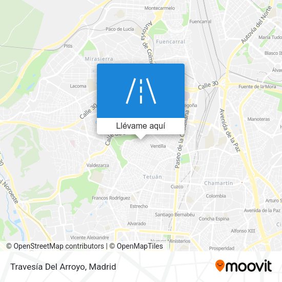 Mapa Travesía Del Arroyo