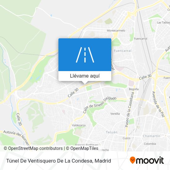 Mapa Túnel De Ventisquero De La Condesa