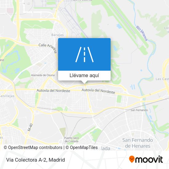 Mapa Vía Colectora A-2