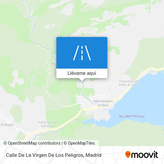 Mapa Calle De La Virgen De Los Peligros