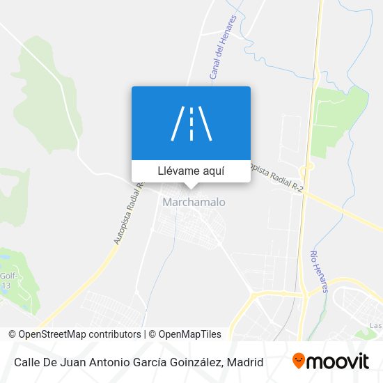 Mapa Calle De Juan Antonio García Goinzález