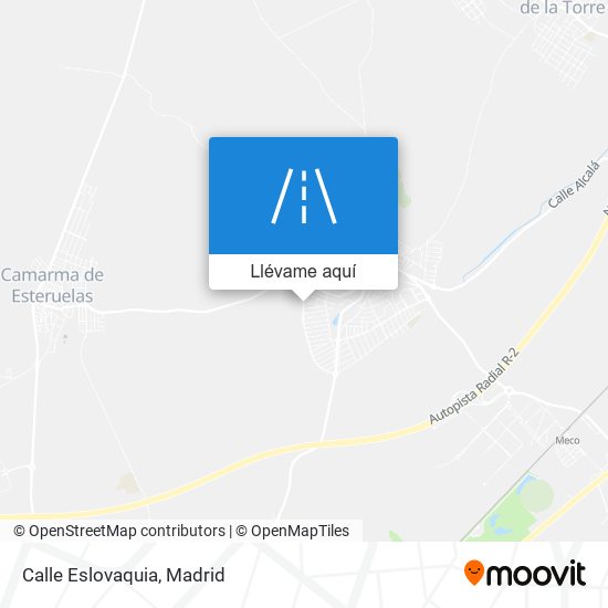 Mapa Calle Eslovaquia