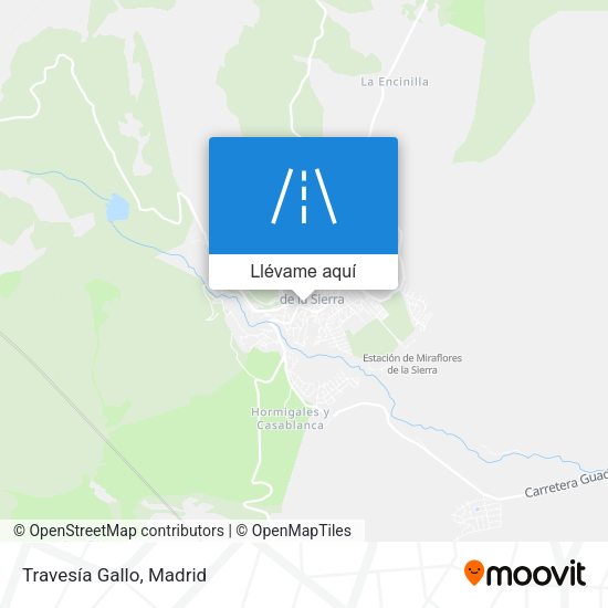 Mapa Travesía Gallo