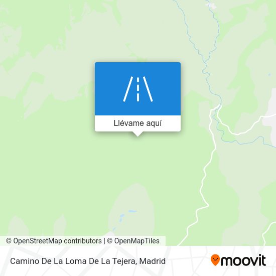 Mapa Camino De La Loma De La Tejera