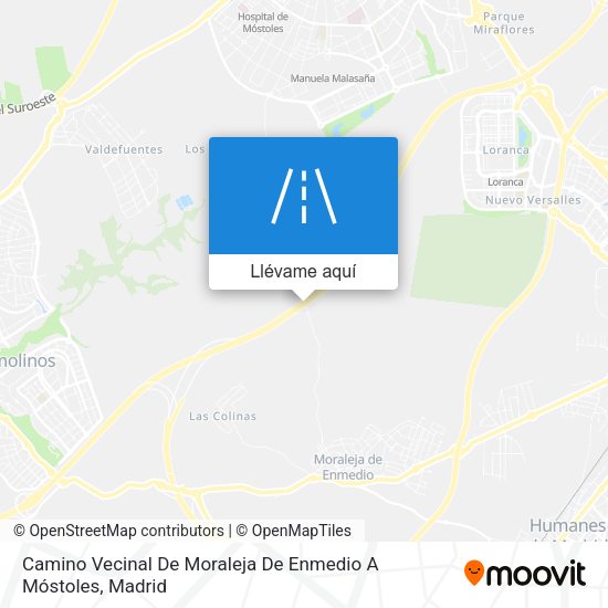 Mapa Camino Vecinal De Moraleja De Enmedio A Móstoles