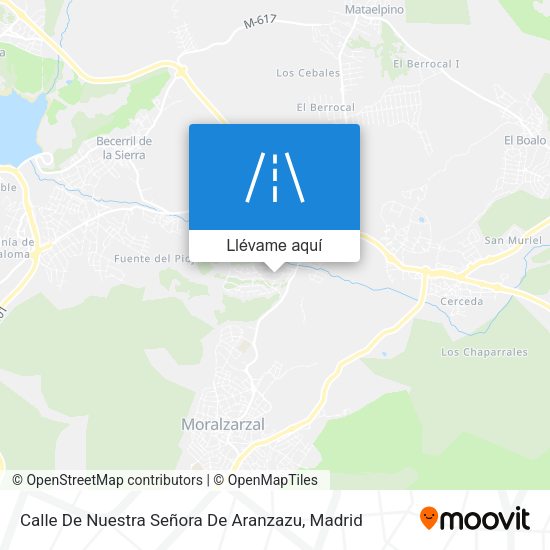 Mapa Calle De Nuestra Señora De Aranzazu