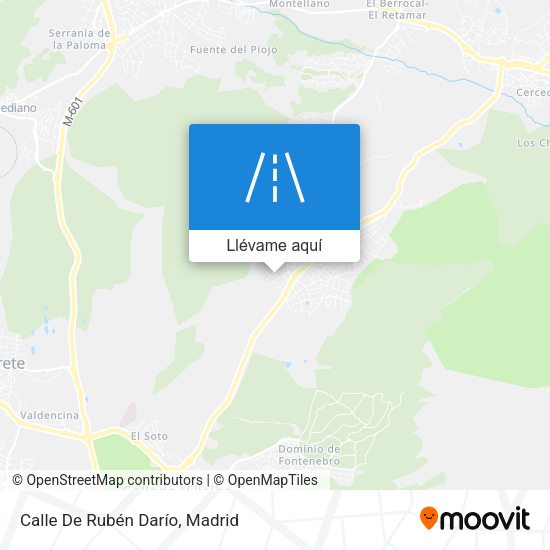 Mapa Calle De Rubén Darío