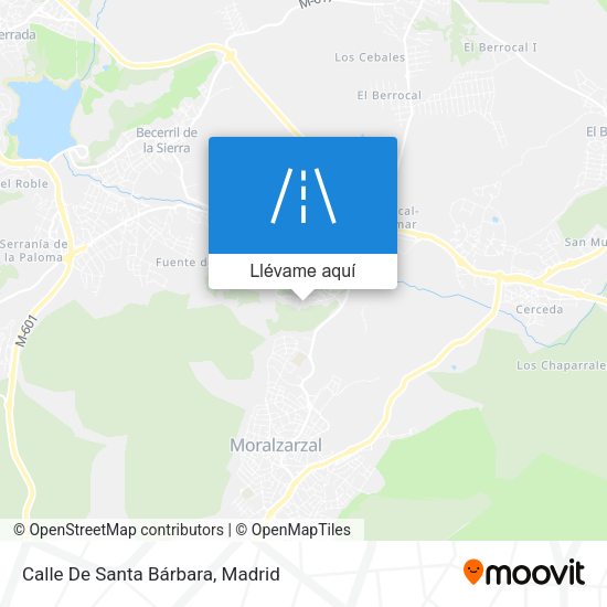 Mapa Calle De Santa Bárbara