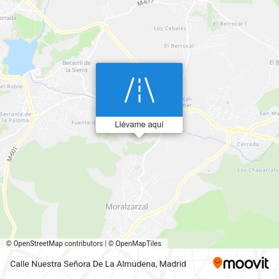 Mapa Calle Nuestra Señora De La Almudena