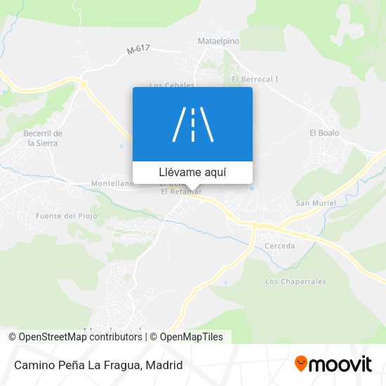 Mapa Camino Peña La Fragua