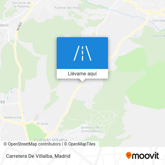 Mapa Carretera De Villalba