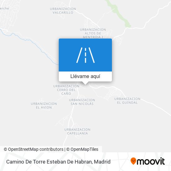 Mapa Camino De Torre Esteban De Habran