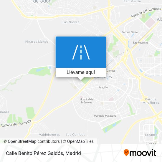 Mapa Calle Benito Pérez Galdós