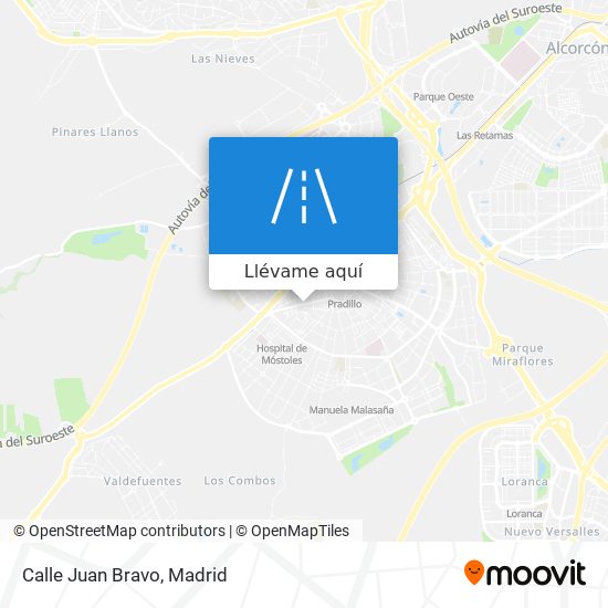 Mapa Calle Juan Bravo