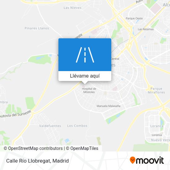 Mapa Calle Río Llobregat
