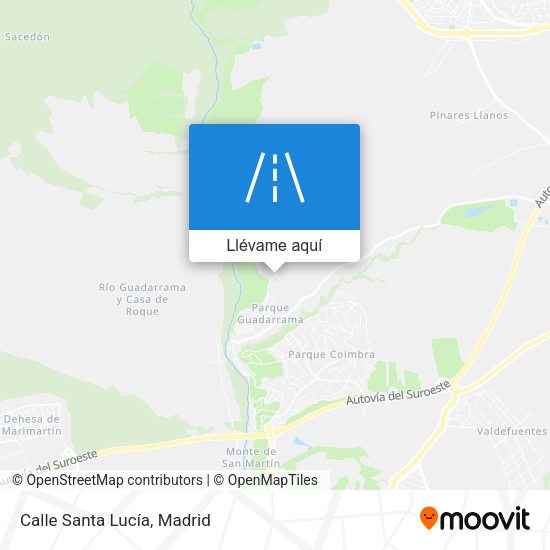 Mapa Calle Santa Lucía