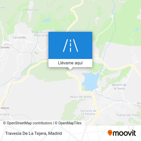 Mapa Travesía De La Tejera