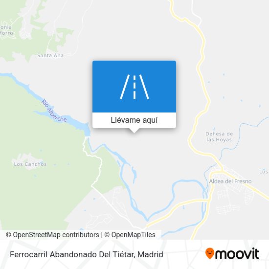 Mapa Ferrocarril Abandonado Del Tiétar
