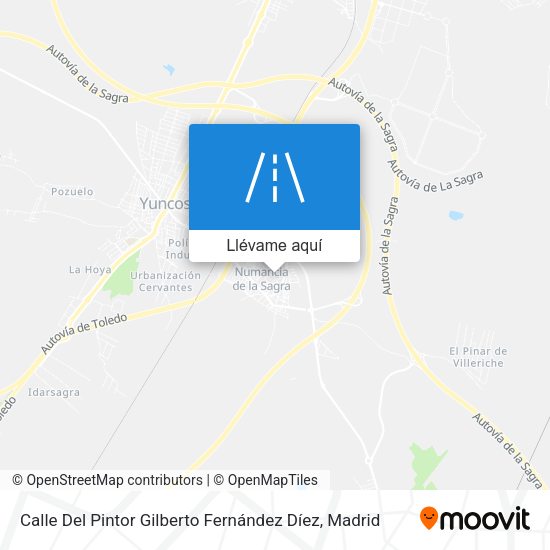 Mapa Calle Del Pintor Gilberto Fernández Díez