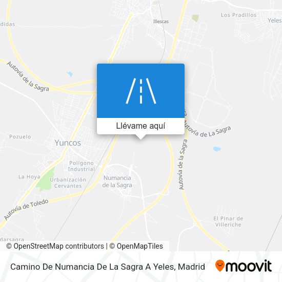 Mapa Camino De Numancia De La Sagra A Yeles