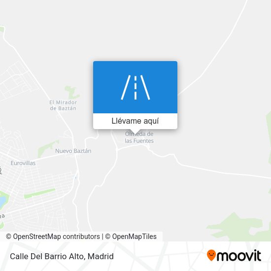 Mapa Calle Del Barrio Alto