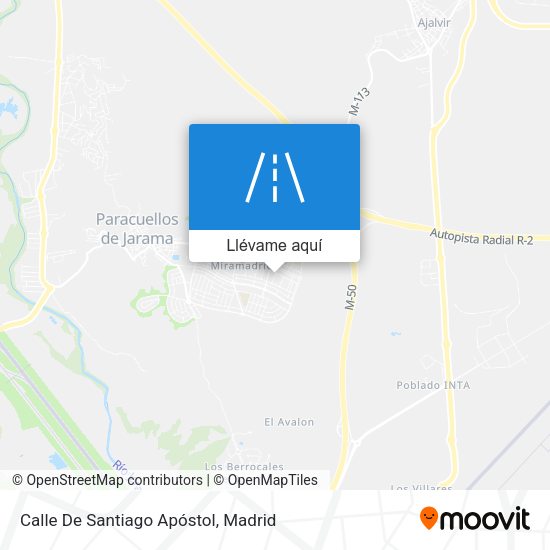 Mapa Calle De Santiago Apóstol