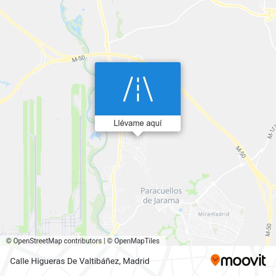 Mapa Calle Higueras De Valtibáñez