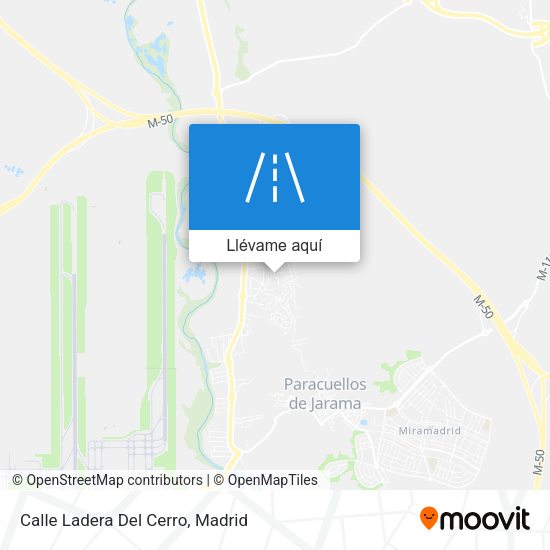 Mapa Calle Ladera Del Cerro