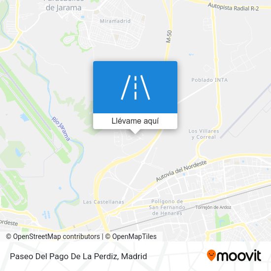 Mapa Paseo Del Pago De La Perdiz