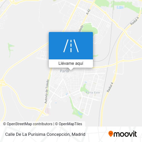 Mapa Calle De La Purísima Concepción