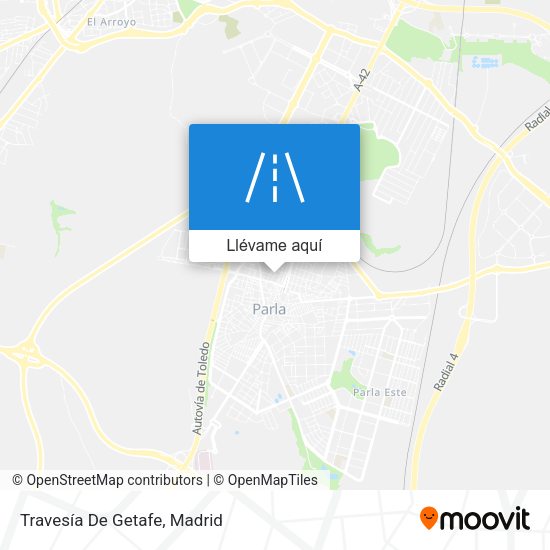 Mapa Travesía De Getafe