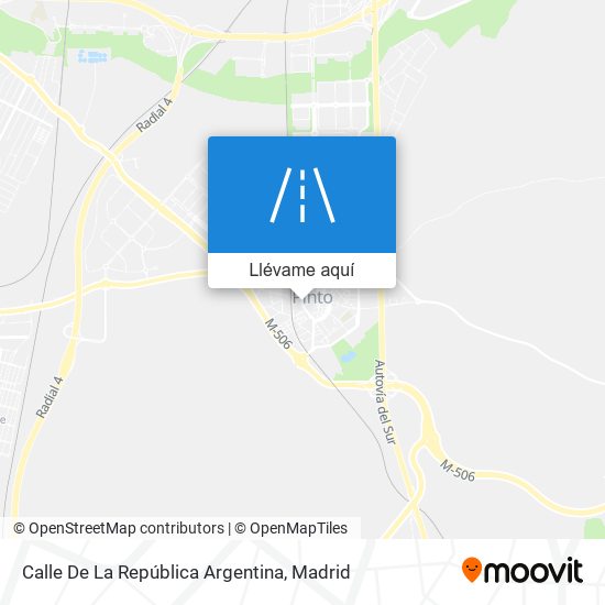 Mapa Calle De La República Argentina