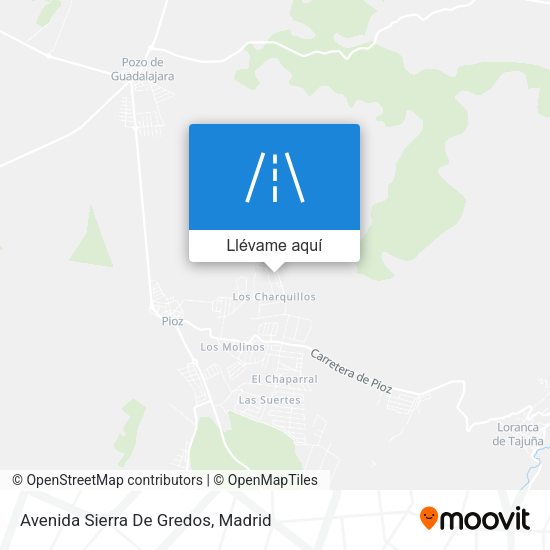 Mapa Avenida Sierra De Gredos