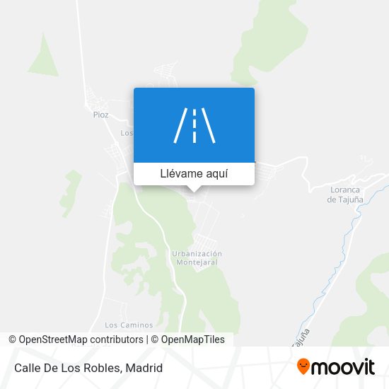 Mapa Calle De Los Robles